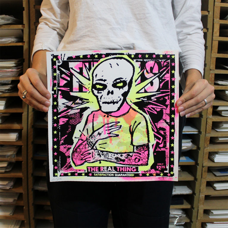 The Real Thing Ben Rider Print Club London Screen Print