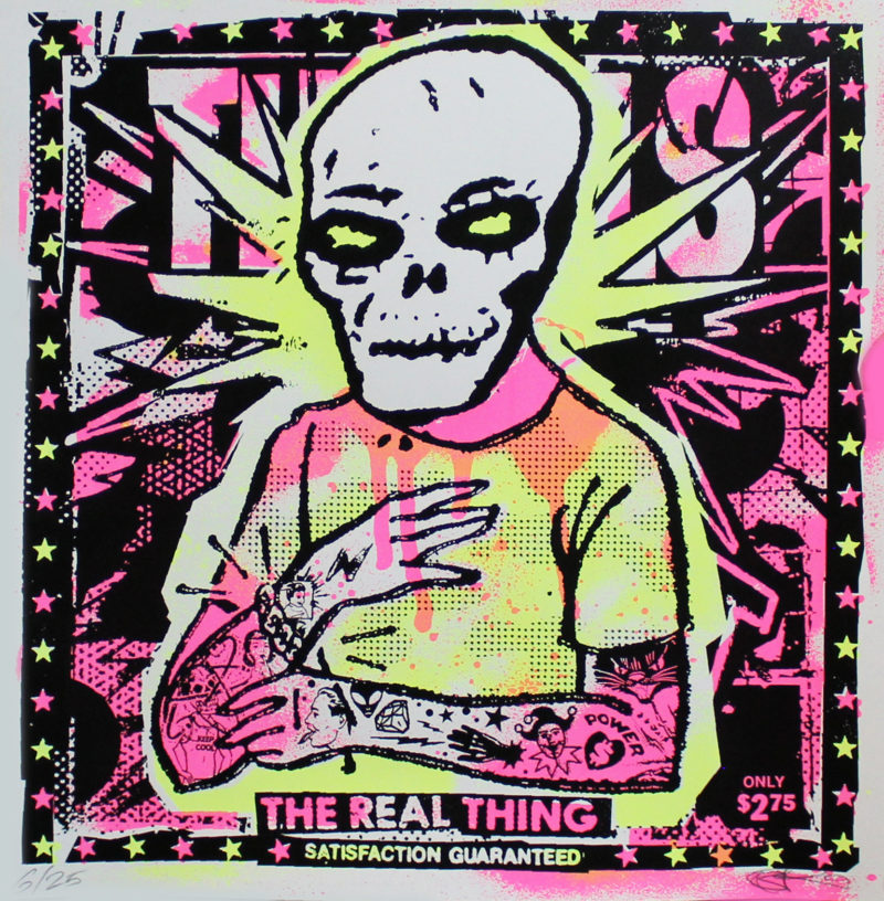 The Real Thing Ben Rider Print Club London Screen Print