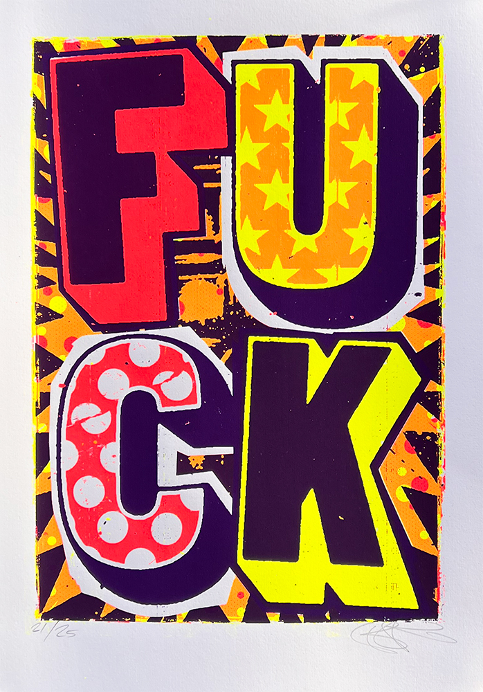 Ben Rider Print Club London Screenprint