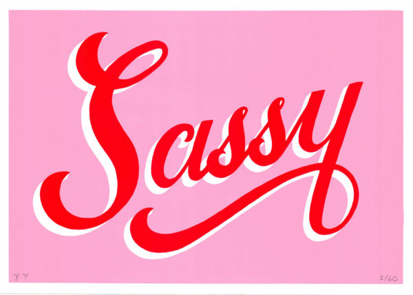 Super Sassy Francesca Tiley Print Club London Screen Print