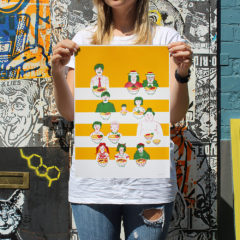 Aleesha Nandhra Ramen Bar Print Club London Screen Print