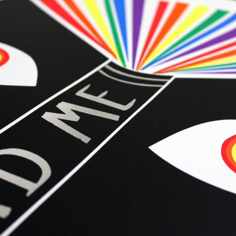 Read Me David Newton Print Club London Screen Print