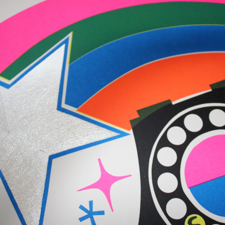 David Newton Print Club London Screen Print