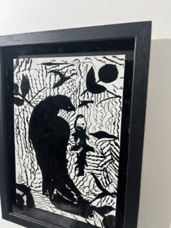 Ed Burkes_black crow_original -framed01