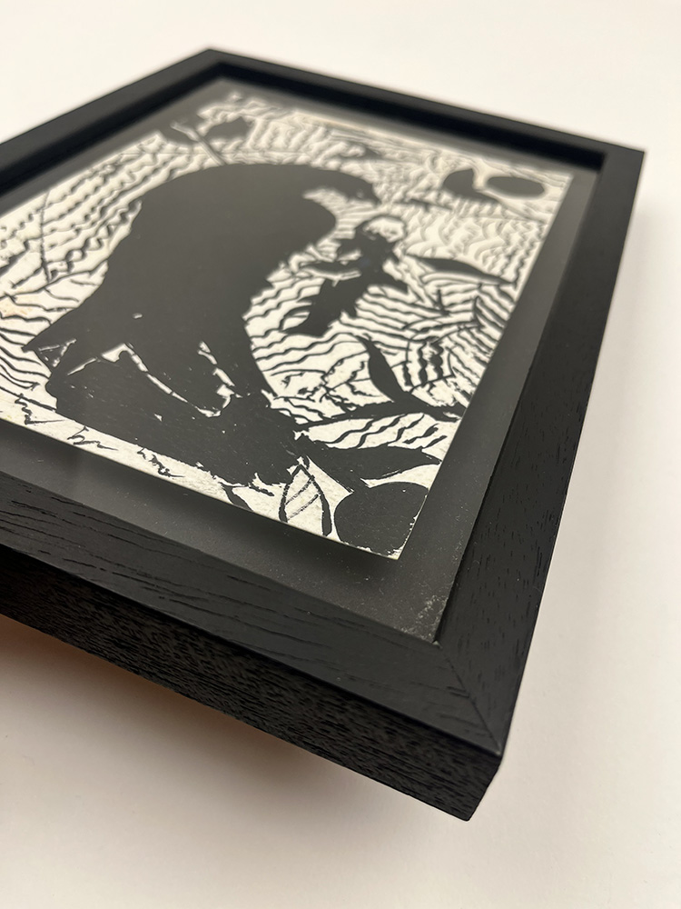 Ed Burkes_black crow_original -framed03