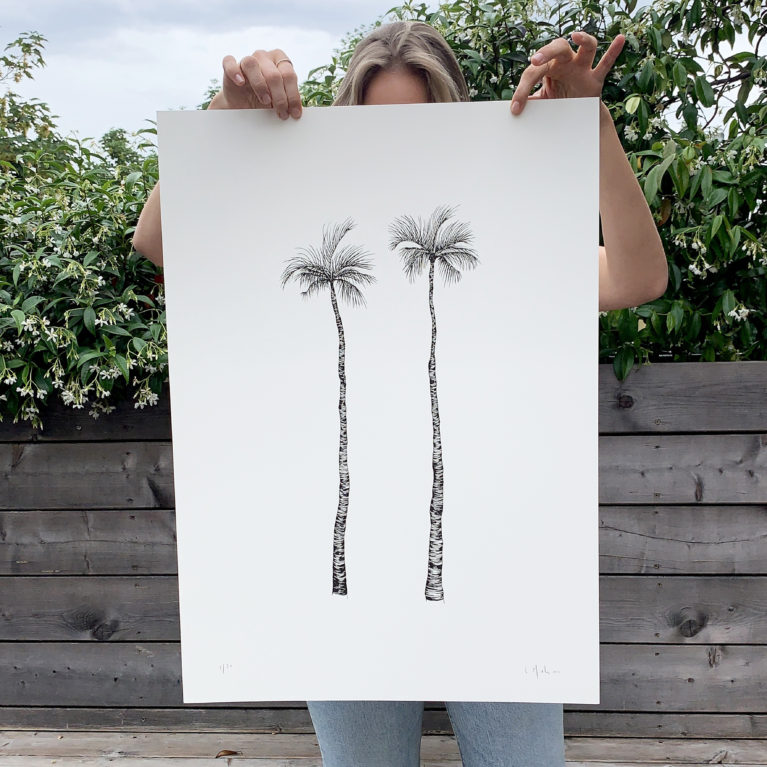 Twin Palms Lucy Mahon Print Club London Screen Print