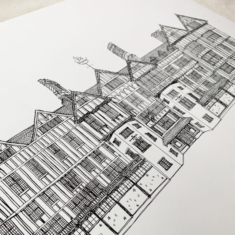 Liberty London Lucy Mahon Print Club London Screen Print