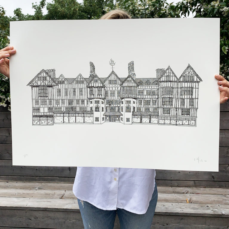 Liberty London Lucy Mahon Print Club London Screen Print