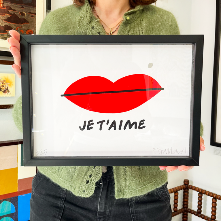 Je T’aime Framed