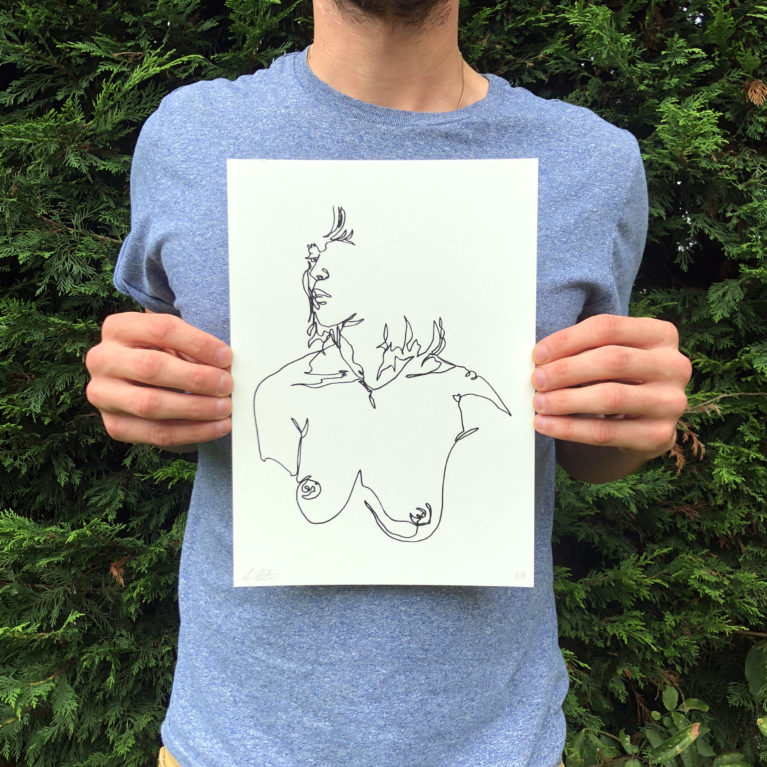 Laura Coates Print club London Screen Print