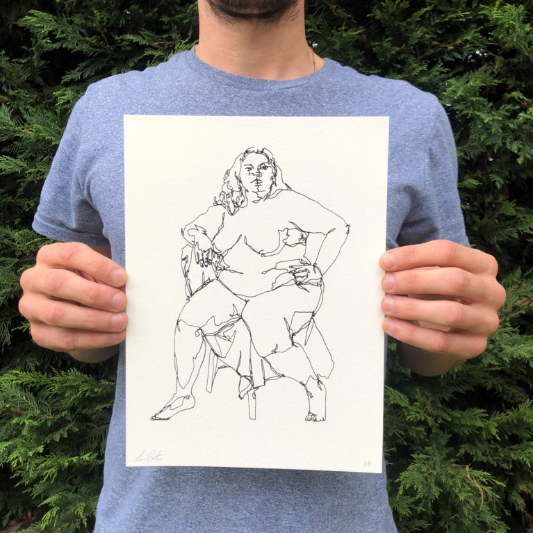 Laura Coates Print club London Screen Print