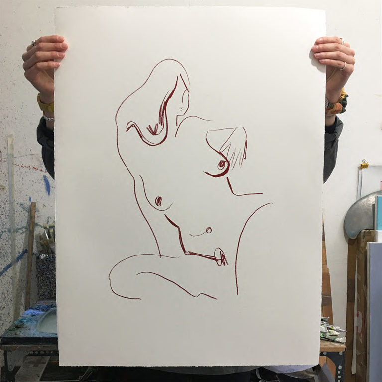 Alexandria coe Print Club London Screen Print