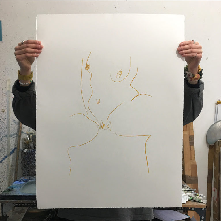 Alexandria coe Print Club London Screen Print