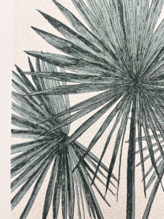 clare Halifax Palm fanning Screen print 03