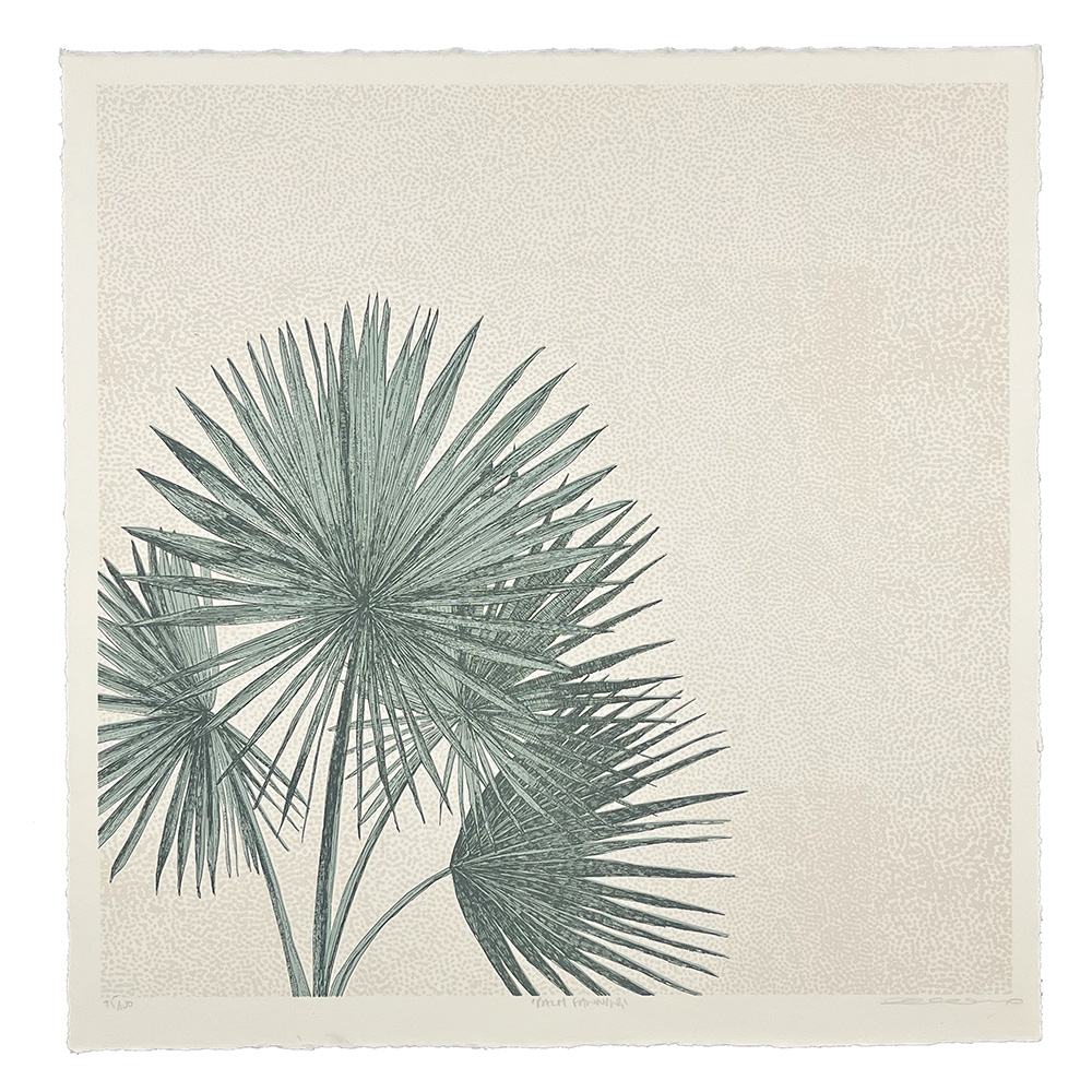 clare Halifax Palm fanning Screen print 04