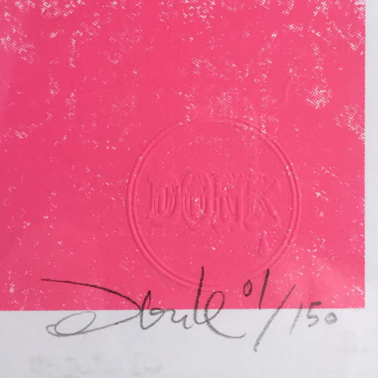 Donk Print Club London Screen Print