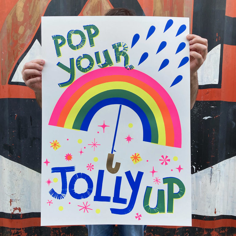 David Newton Print Club London Screen Print