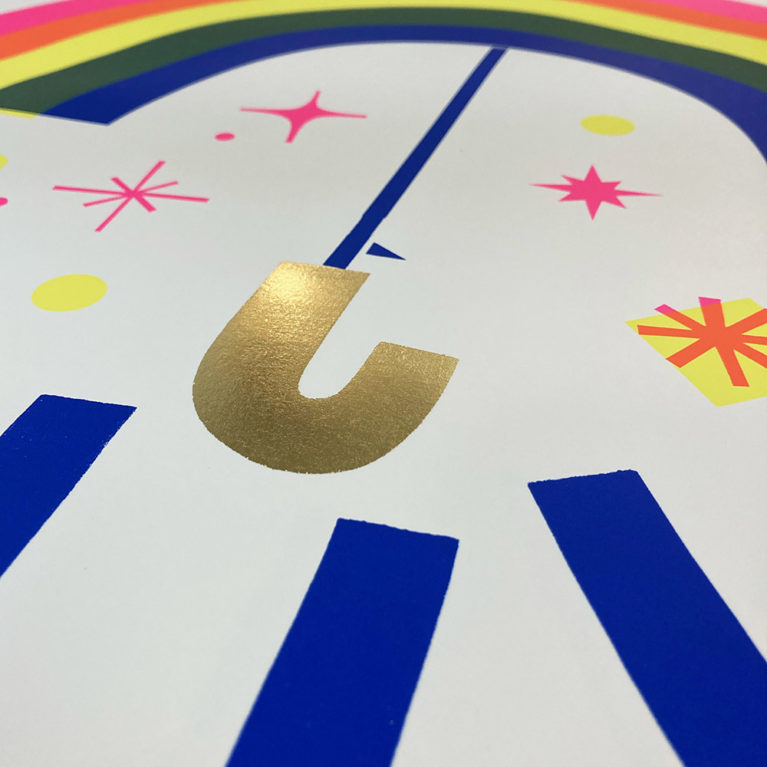 David Newton Print Club London Screen Print