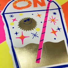 David Newton Print Club London Screen Print