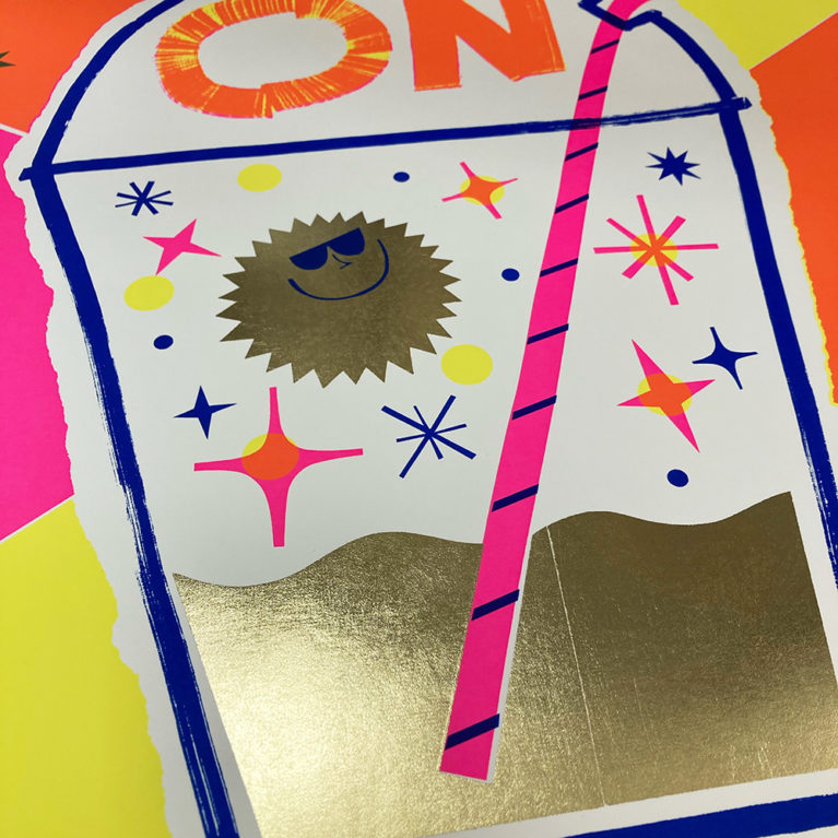 David Newton Print Club London Screen Print