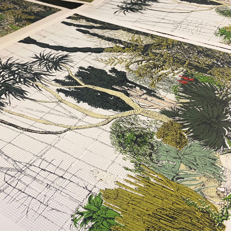 Clare Halifax Print Club London Screenprint