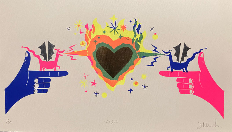 David Newton Print Club London Screenprint