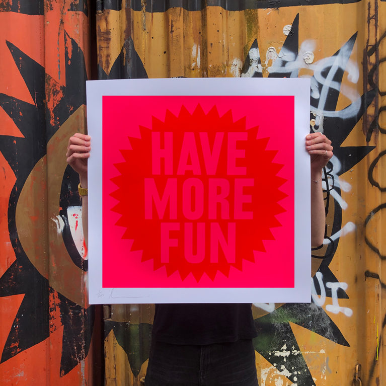 Dave Buonaguidi Print Club London Screen Print