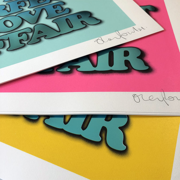 Oli Fowler Print Club London Screenprint