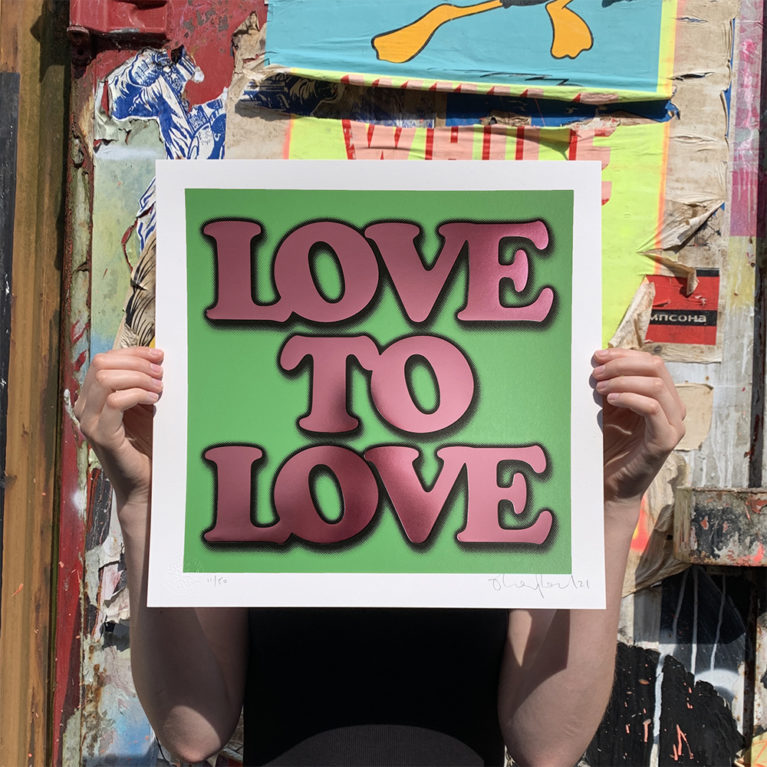 Oli Fowler Print Club London Screenprint