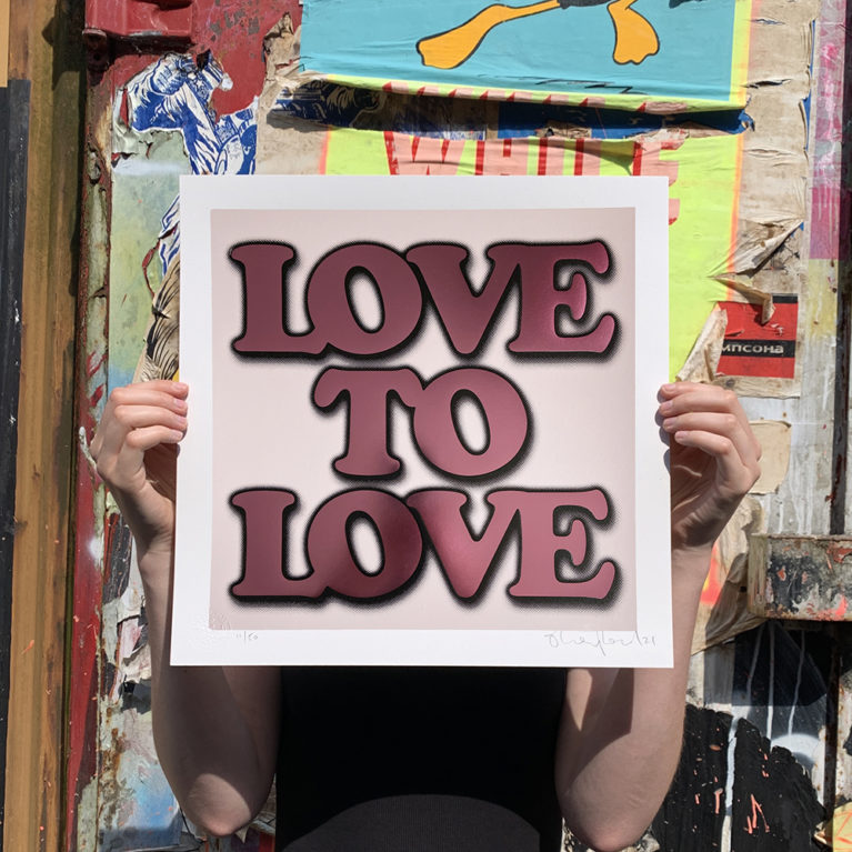 Oli Fowler Print Club London Screenprint