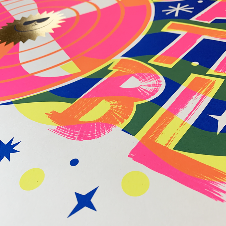 David Newton Print Club London Screenprint