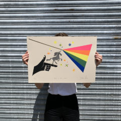 David Newton Print Club London Screenprint