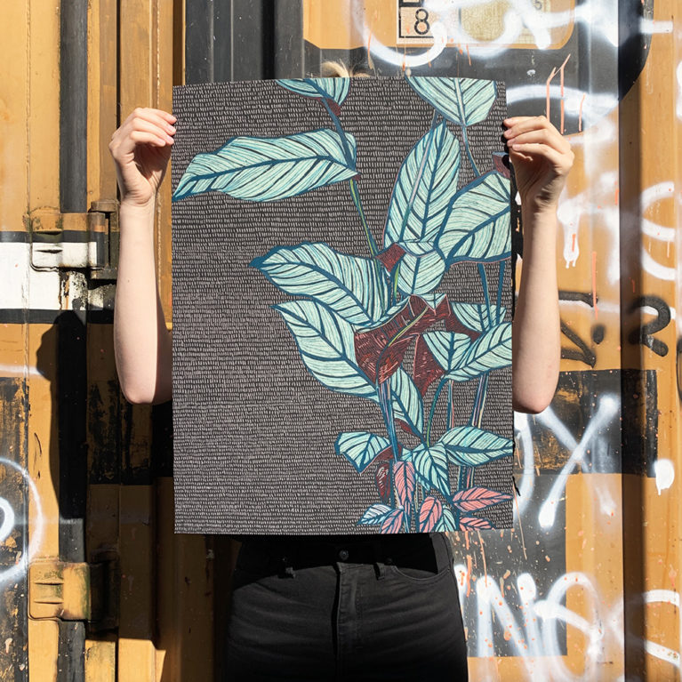 Clare Halifax Print Club London Original Drawing