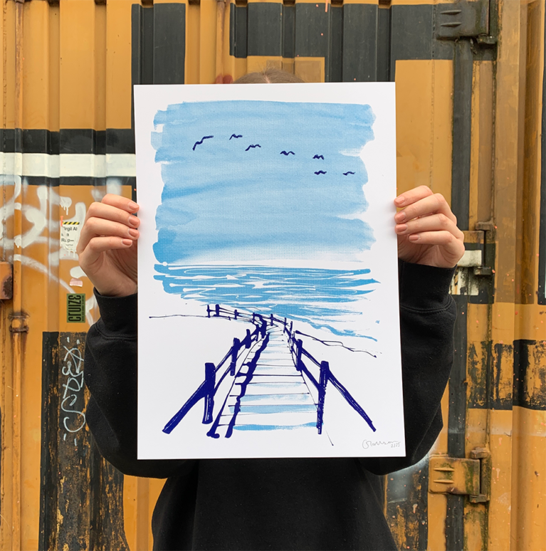 Caroline Tomlinson Print Club London Screenprint