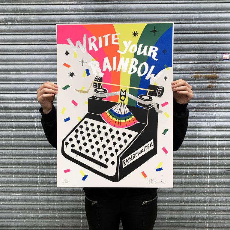 David Newton Print Club London Screenprint