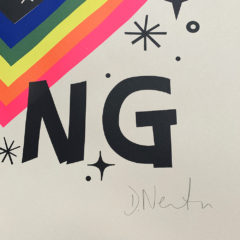 David Newton Print Club London Screenprint