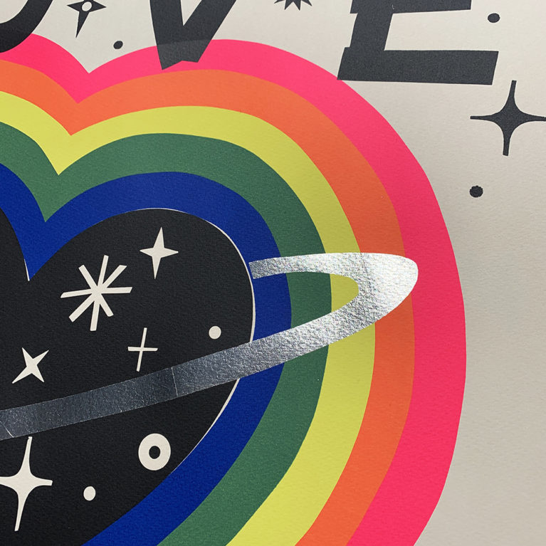 David Newton Print Club London Screenprint