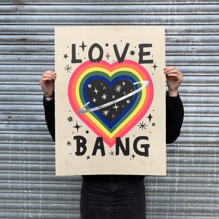 David Newton Print Club London Screenprint