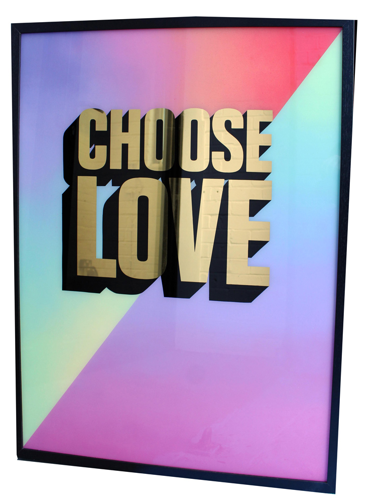 Alex May Hughes Choose Love Print Club London