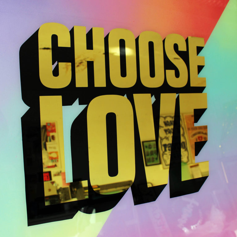 Alex May Hughes Choose Love Print Club London