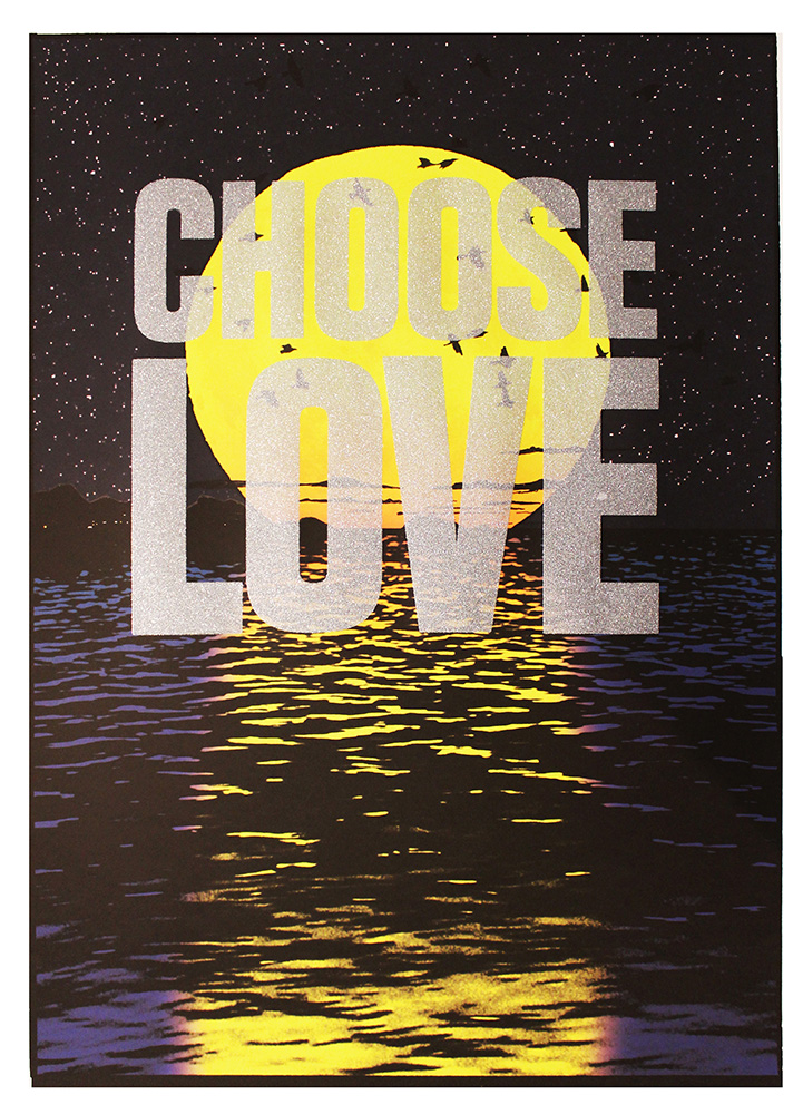 Stanley Donwood Choose Love Print Club London