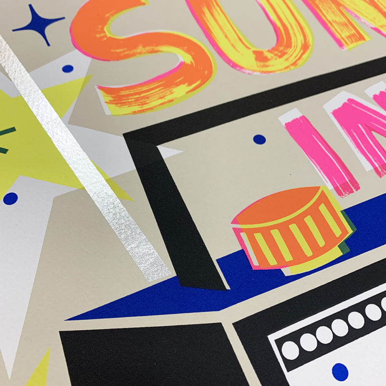 David Newton Print Club London Screenprint