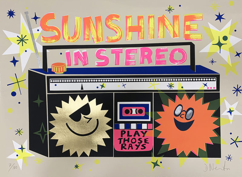 David Newton Print Club London Screenprint