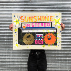 David Newton Print Club London Screenprint