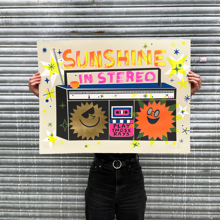 David Newton Print Club London Screenprint