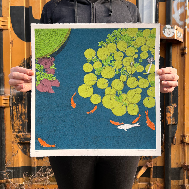 Clare Halifax Print Club London Screenprint