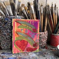 Ed Burkes Print Club London Painting