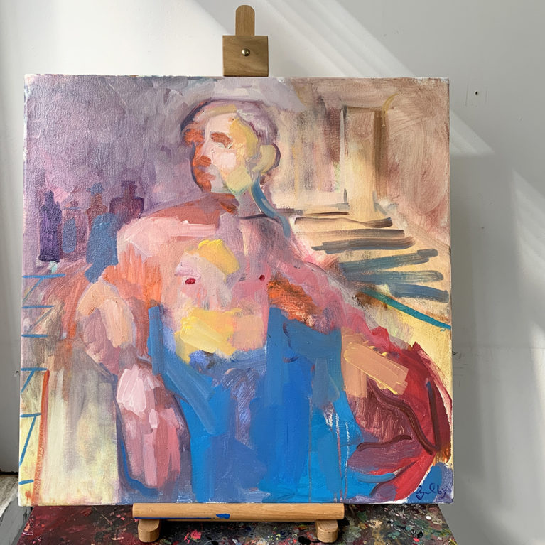 Gavin Dobson Print Club London Original Painting