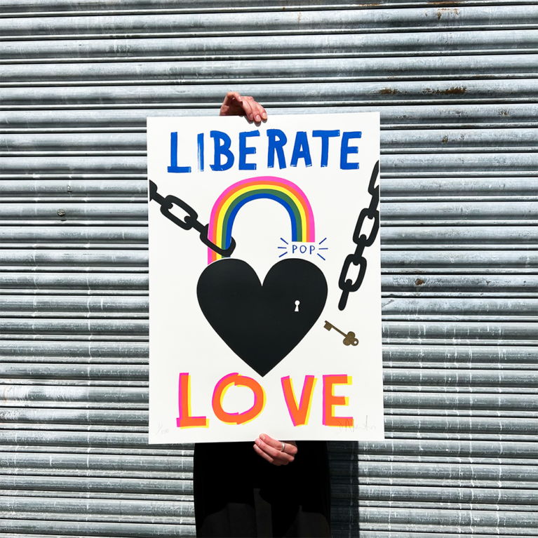 David Newton Print Club London Screenprint