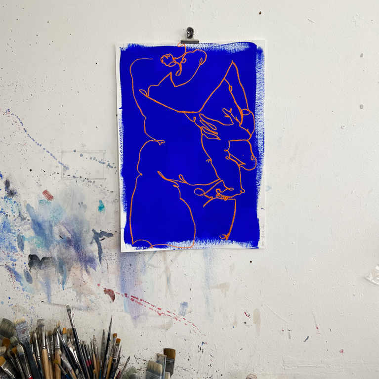 Laxmi Hussain Print Club London Original Artwork